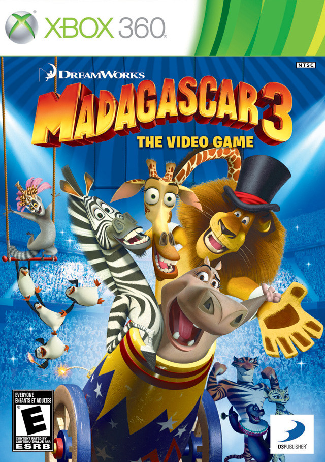 Madagascar 3: The Video Game [Xbox 360] (XGD2) (RegionFree) [ENG] (2012)