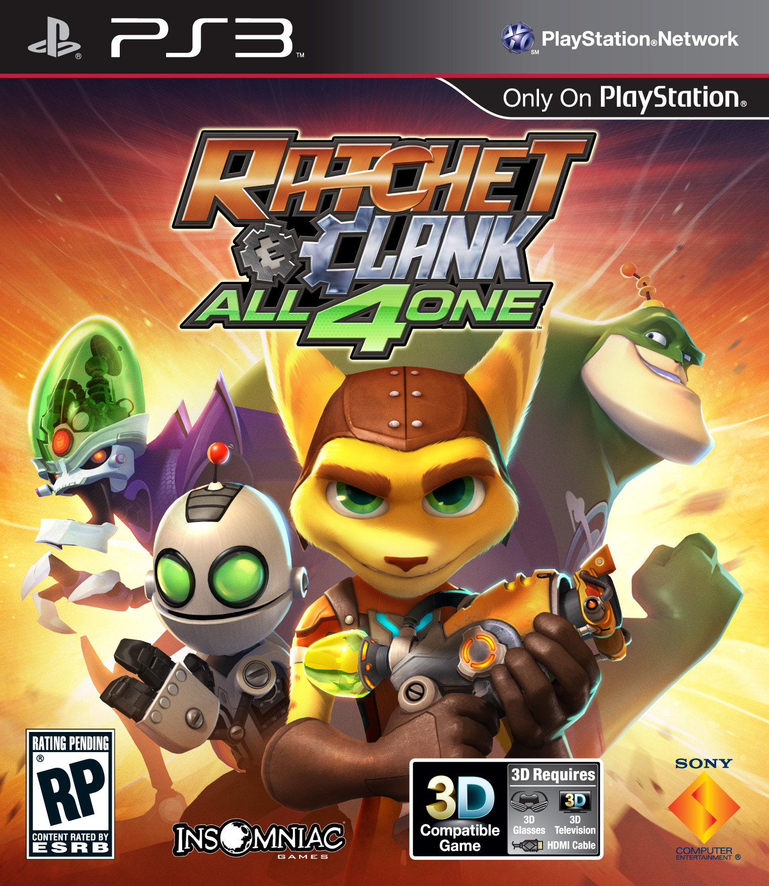 Ratchet & Clank: All 4 One [PS3] [RUS] [PAL] [3.55 Kmeaw] [Rip] (2011)