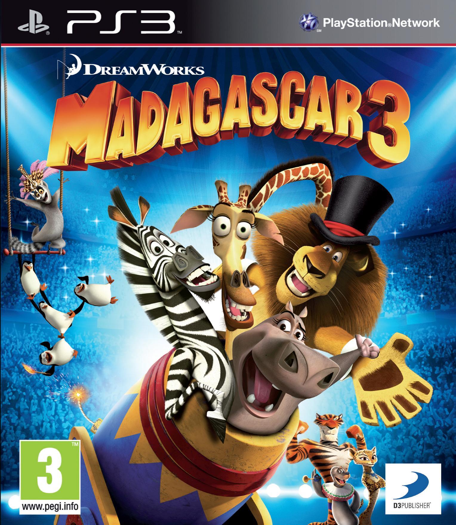 Madagascar 3: Europe's Most Wanted [PS3] [ENG] [PAL] [FULL] [3.55] (2012)